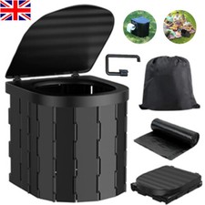 Portable Folding Camping Toilet Compact Potty Loo Caravan Toilet Picnic Fishing