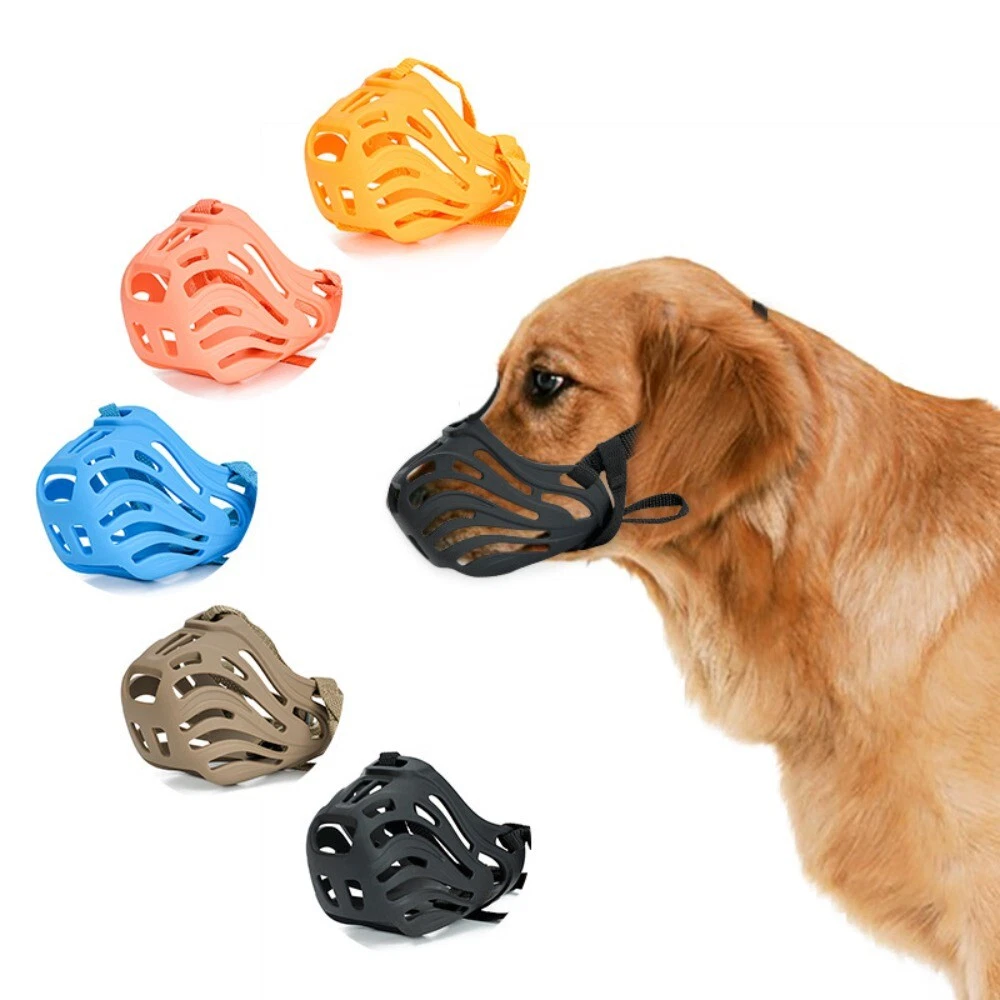 Adjustable Breathable Dog Muzzle Dog Mouth Cover Prevent Barking