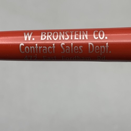 Bolígrafo retráctil rojo y blanco Hotpoint de colección - W. Bronstein Co. Bronx - Imagen 6 de 7