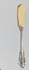 1 GRAND BAROQUE FLAT SOLID STERLING 6 3/8" BUTTER KNIFE POLISHED EXCELLENT HAVE4
