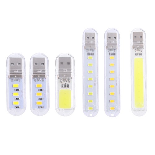 1/2/4Pcs Portable LED Flashlight White/Warm Light Lightweight for Camping Hiking
