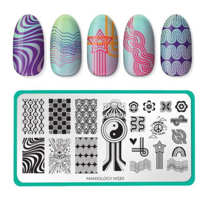 M330 Maniology  Nail Stamping Plate SOLD OUT ON MANUFACTURER SITE 