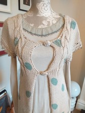 Twinset Wool Brown Cardigan Long Size 16a Simona Barbieri With Dress