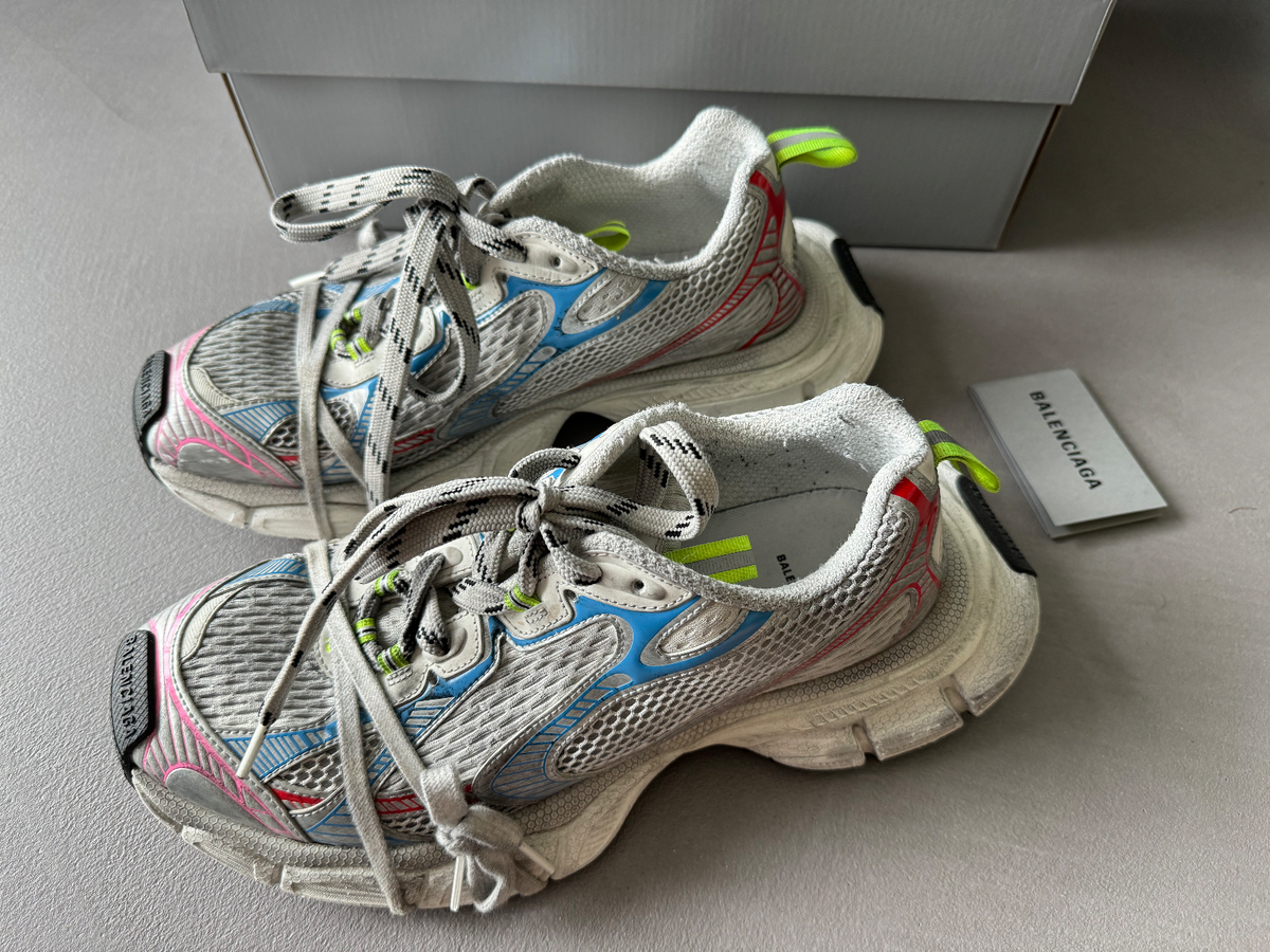 Balenciaga 3XL Sneakers Multicolour Grey Pink Size 9UK, 43EU