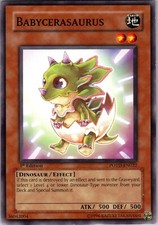 Yu-Gi-Oh TCG Babycerasaurus POTD-EN022 1st Edition Regular Common Card LP-NM