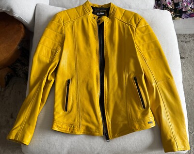 Designer Tigha 100% Sheep Leather Mens Leather Jacket Size L