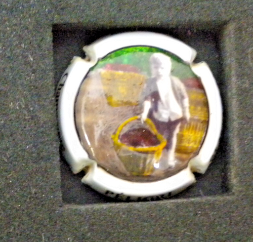 capsule de champagne peinte a la main peligri