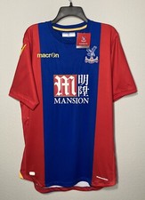 NWT EPL Crystal Palace Macron Mansion 2016 Home 3XL Players Fit Soccer Jersey