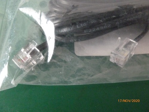 HP RJ11 FAX/MODEM LEAD, 3M, PART NO 8121-0811 - Photo 3/3