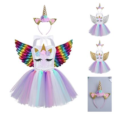 Tutu Skirt Horn Party Kids Clothes 