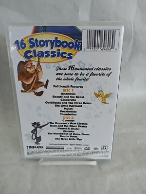 Story book classics dvd16枚　アクティビティBook付 16 Storybook Classics DVD, 2014 2 Disc Set Anastasia Beauty and
