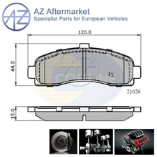 Fits Nissan Micra 1993-2003 1.0 1.3 1.4 + Other Models AZ Front Brake Pads Set