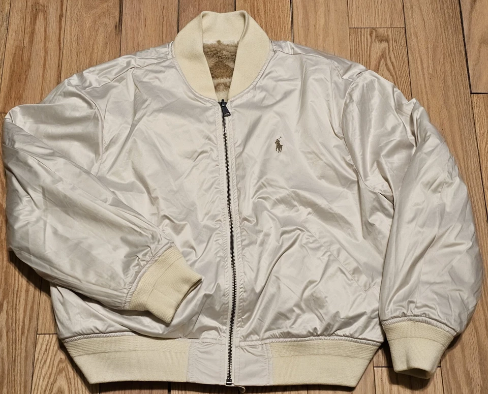 Chaqueta reversible polar suroeste beige para mujer Polo Ralph Lauren talla L nueva con etiquetas Foto 4 de 4