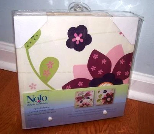 NOJO MYSTIC GARDEN WALL ART DECOR BUTTERFLY FLOWER 2PC - Image 3 of 3