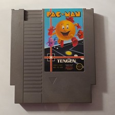 Pac-Man Tengen Gray Cartridge NES Nintendo Licensed Tested Working Authentic