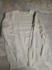 Boys Cat Jack L10/12 Cream Colored Long Sleeve Sweater