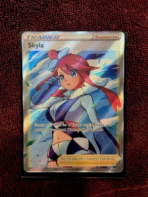 Pokémon TCG Skyla Trainer Shining Fates Ultra Rare Full Art 72/72 NM