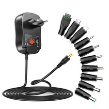 Zolt 41W Universal AC DC 6V 9V 12V 15V 18V 20V 24V 1.5A Power Supply with 5V 1A