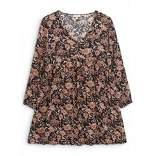 Knox Rose Babydoll Dress Womens L Floral Boho Babydoll Cottagecore Fall Fashion