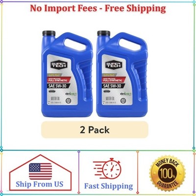 (2 pack) Super Tech High Mileage Full Synthetic SAE 5W-30 Motor Oil, 5 Quarts