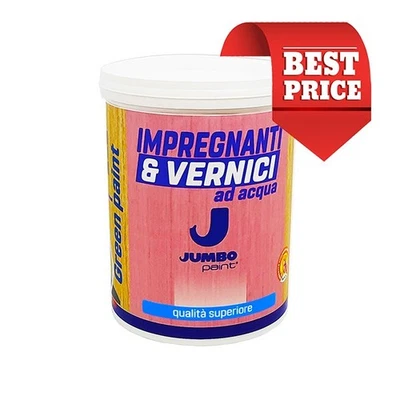 Impregnante ad Acqua per legno 4 Lt (50 Mq) Jumbo Paint Vari Colori