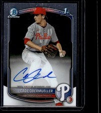CADE OBERMUELLER 2025 BOWMAN DRAFT CHROME #CPA-CO AUTO