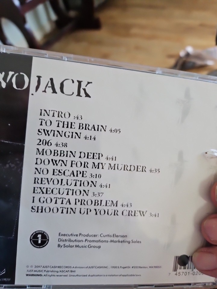 WOJACK 1997 WHERE YA GOIN WO G FUNK RAP CD HIPHOP JUST CASH RECORDS ...