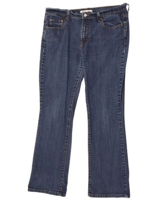 Levi's 512 Bootcut-Damenjeans US 12 Large W32 L30 blau Baumwolle DM19