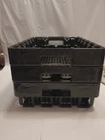 (3) Vintage Coca Cola Plastic Crate Carrier (Black) 18.5L x 12.25W x 4.5H