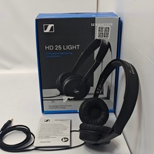 Sennheiser HD 25 LIGHT On-Ear Headphones Wired Lightweight Very Good Black