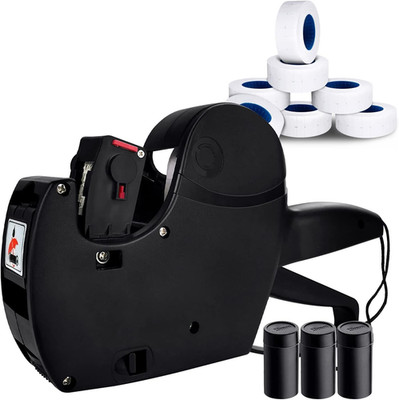 MX-5500 8 Digits Price Tag Gun with 5000 Sticker Labels and 3 Ink Refill, Label