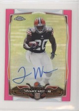 2014 Topps Chrome Mini Rookie BCA Pink Refractor 47/75 Terrance West Auto 0a17