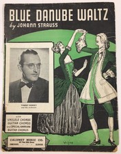 1935 Sheet Music Blue Danube Waltz By Johann Strauss Tommy Dorsey Calumet Co