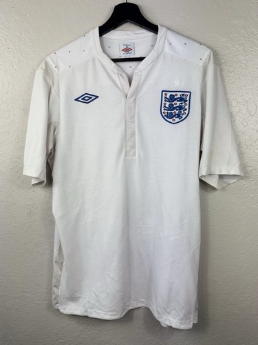 ENGLAND NATIONAL TEAM COTTON HOME FOOTBALL SHIRT 2010 2011 2012 JERSEY SIZE 40