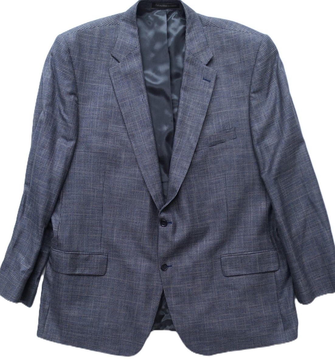 S. COHEN PRESTIGE~MINT!!~BLUE BAMBOO & WOOL BLEND MENS 52L SPORTS JACKET BLAZER View 3
