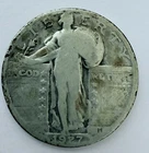 1927-S STANDING LIBERTY SILVER QUARTER GOOD  90% Silver Good Condition  #1881