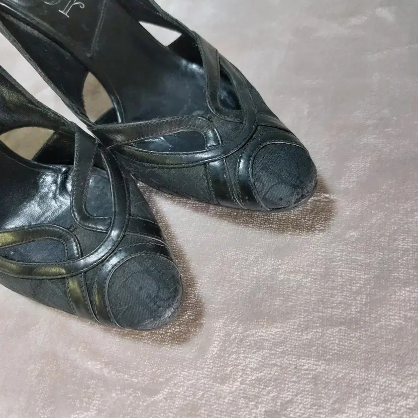 Dior Black Open Toe Women's Shoes Used 8.5cm Heels thumbnail 9