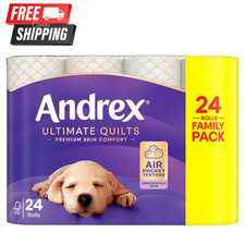Andrex Ultimate Quilts Toilet Paper, 24 Toilet Rolls