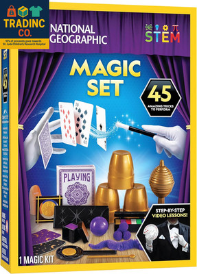 National Geographic Kids Magic Set - 45 Magic Tricks for Kids to Perform with St