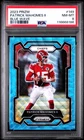 2023 PANINI PRIZM BLUE WAVE #149 PATRICK MAHOMES II 8/199 PSA 8