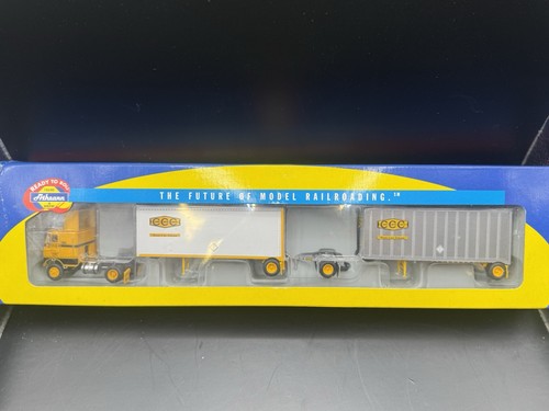 Juego de remolque semirremolque Athearn HO RTR 91147 Crouse Cartage Freightliner nuevo en caja | Zustand: New