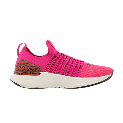 Size 5.5M/7W - Nike Wmns React Phantom Run Flyknit 2 'Pink (NO BOX) DQ7649-600