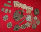 COLLECTION OF DUG CIVIL WAR RELICS FREDERICKSBURG Va Horse Rosettes Artillery fg