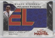 2021 Marvel Black Diamond Polished Puzzles Samuel L Jackson Nick Fury Patch 0i8y