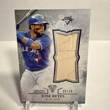 2015 Topps Triple Threads Unity Single Jumbo Relics Silver Jose Reyes /36