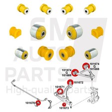 SPORT Federbein Silentblock Set vorne für MAZDA RX-8 (3003-3012) SE3P