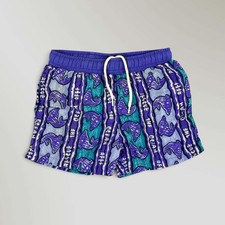 Vtg Oshkosh B'gosh Boys Swimming Trunks Trusts Tide Tag Purple Blue Size 3T