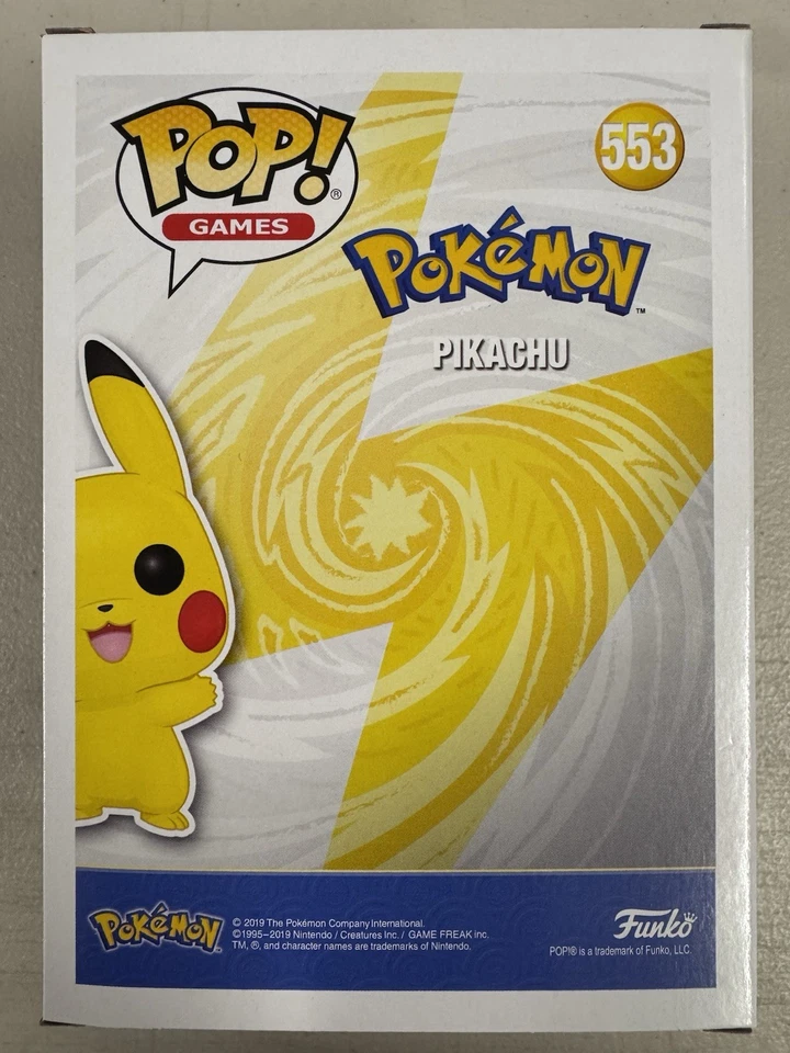 Pikachu (Waving) 553 ~ Pokemon ~ Funko Pop Vinyl ~ Games - image 3 of 4