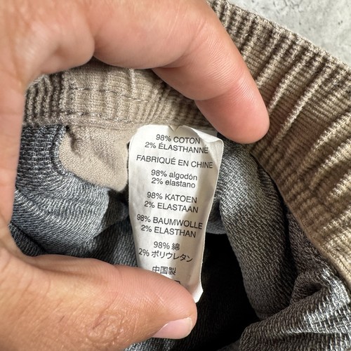 Pantalone Vuori uomo medio velluto a coste marrone spiaggia coulisse casual - Foto 11 di 12