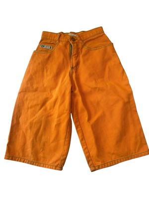 Vintage 90s Cross Colours orange Jean Shorts Size 12 Made In USA eBay